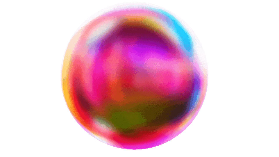 Cimplifie iridescent sphere